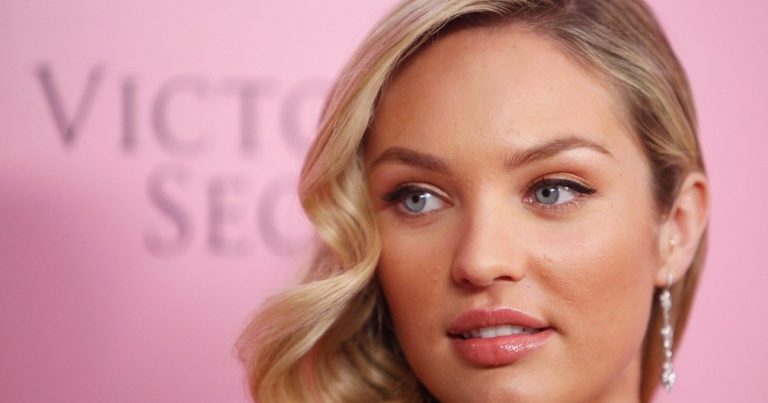 Candice Swanepoel Goes Daring in Cut-Out Swimsuit for Victoria’s Secret
