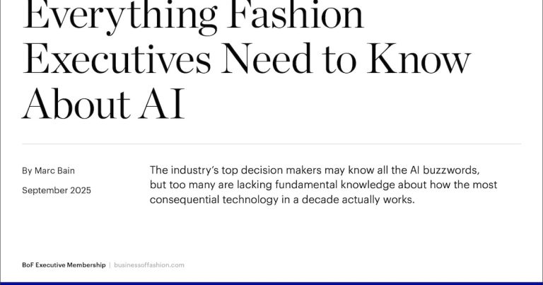 Executive Memo | Everything Fashion Executives Need to Know About AI