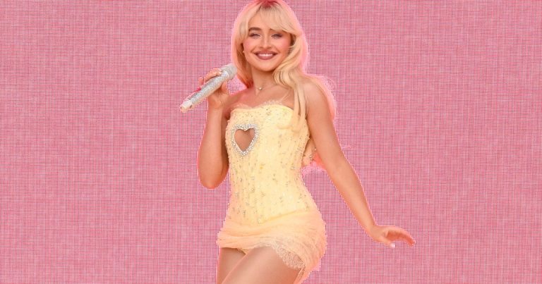 Sabrina Carpenter Pairs Microshorts with Butter Yellow Top Ahead of Coachella