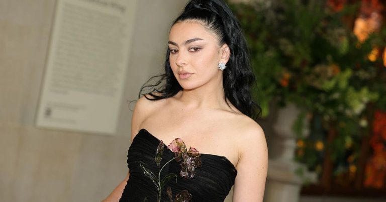 Charli XCX Goes Braless in a Jacket That’s Barely Holding On