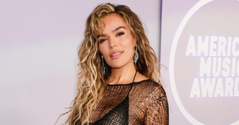 Karol G Wears a Sheer Bralette That’s Doing the Bare Minimum