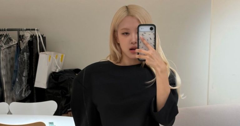 Blackpink’s Rose Puts Her Plunging Neckline on Display in Fully Sheer Dress