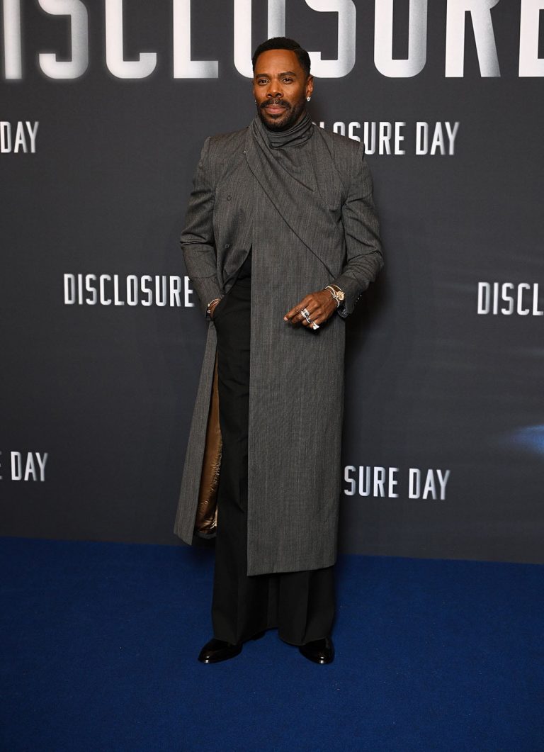 Colman Domingo Elevated Valentino Overcoat for ‘Disclosure Day’