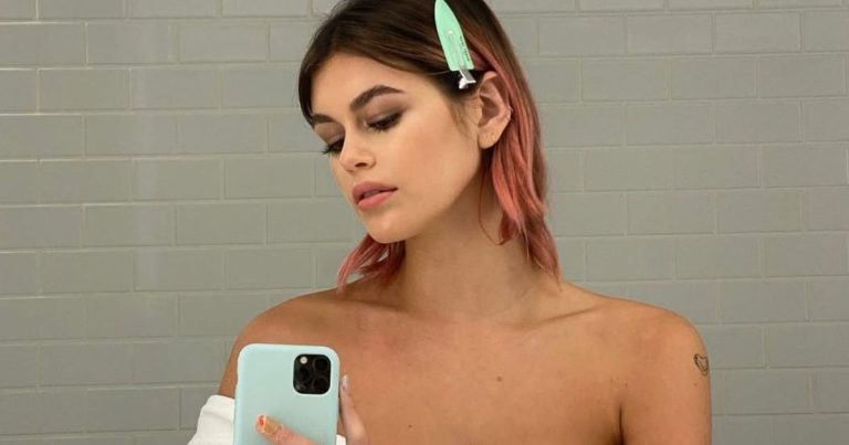 Kaia Gerber Strips Down to a Bra & Thong for Her Most Daring Shoot Yet