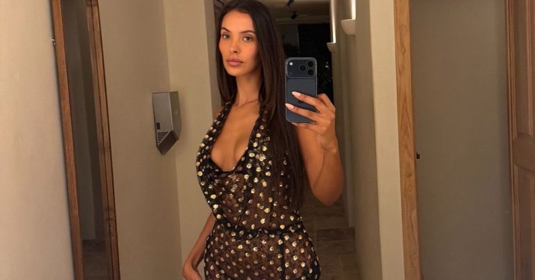 Maya Jama’s Plunging Roberto Cavalli Micro Minidress Goes See-Through