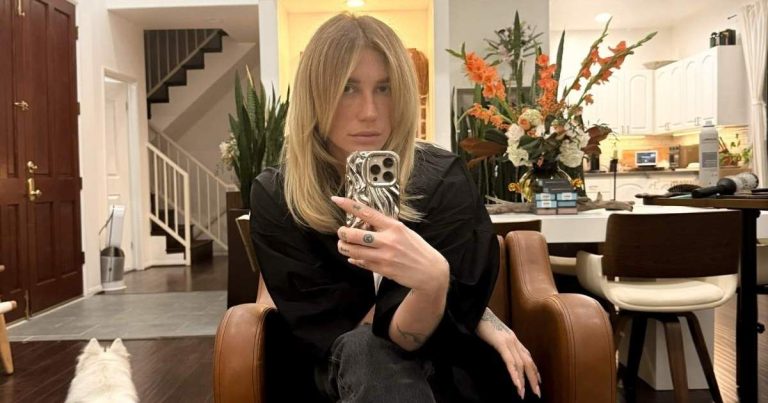 Kesha’s See-Through Selezza Micro Minidress Rides High on Her Thighs