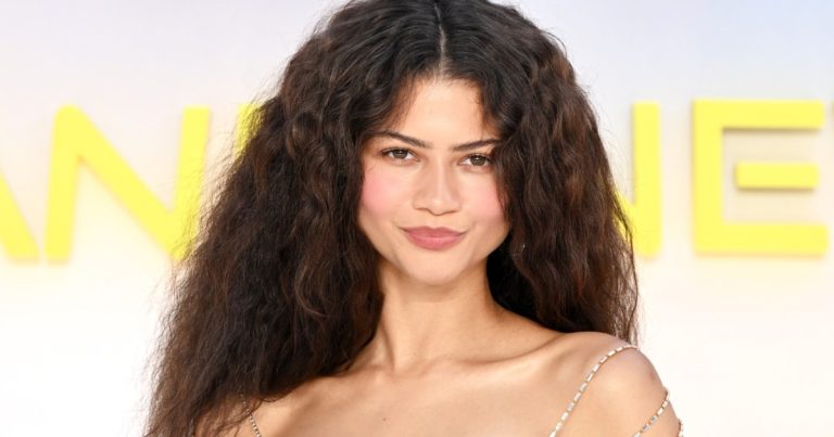 Zendaya’s Plunging LaQuan Smith Dress Is Straight Out of ‘Spider-Man’ Comics