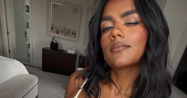 Simone Ashley Bares Her Toned Midriff in the Stringiest Bikini That Barely Exists