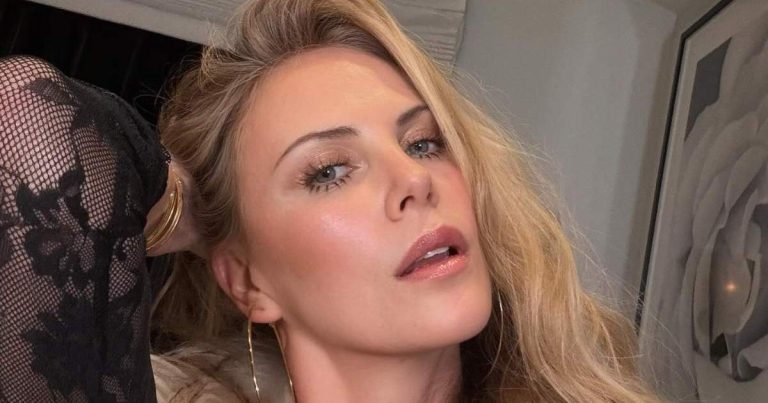 Charlize Theron Uses Her Hand as a Top in Sun-Soaked Photo