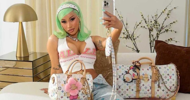 Cardi B’s Plunging Baba Jagne Dress Has Not 1 but 2 Thigh-High Slits