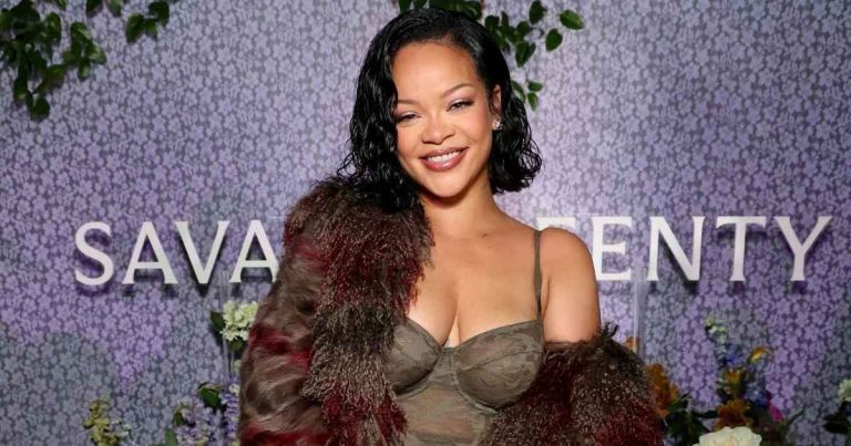 Rihanna’s Savage x Fenty Plunging Bra & Cheeky Panty Set Includes Garter Belt