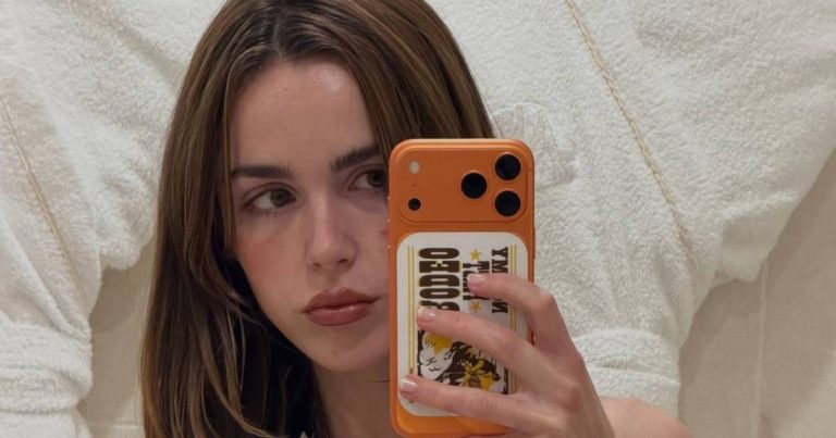 Kiernan Shipka’s Tiny Pucci Top Hangs on for Dear Life by One Strap