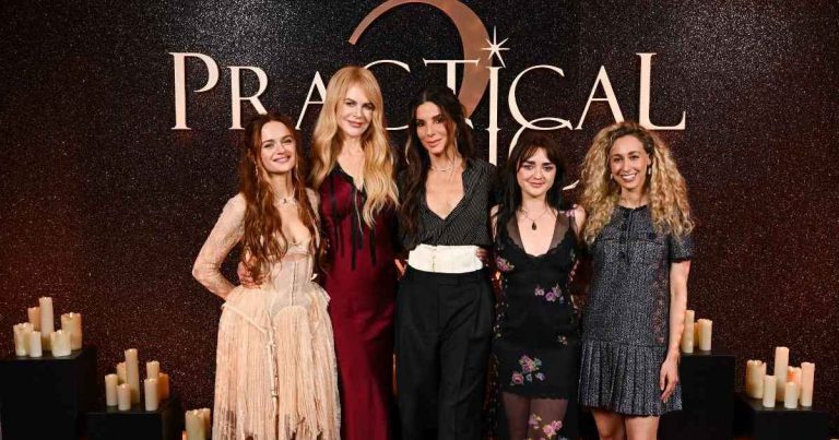 Nicole Kidman’s Slinky Low-Cut Rodarte Dress Is Lacy & Sheer Up Top
