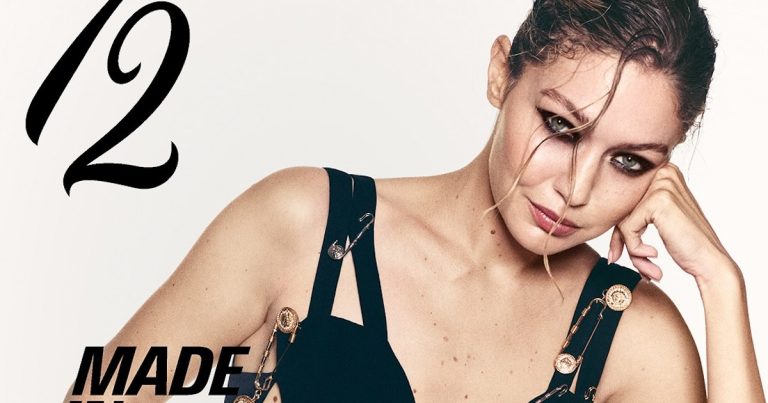 Gigi Hadid Wears Archival 1994 Versace on the Cover of Edward Enninful’s 72 Magazine
