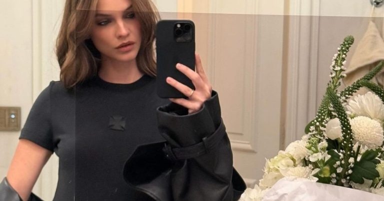 Barbara Palvin Goes Pantless in Nothing but Tiny See-Through VS Top