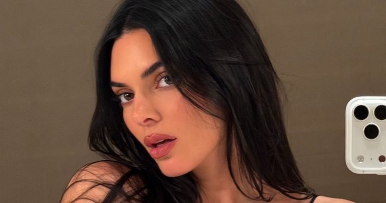 Kendall Jenner’s Thong-Baring Sheer Fit Comes With Deeply Plunging Bra