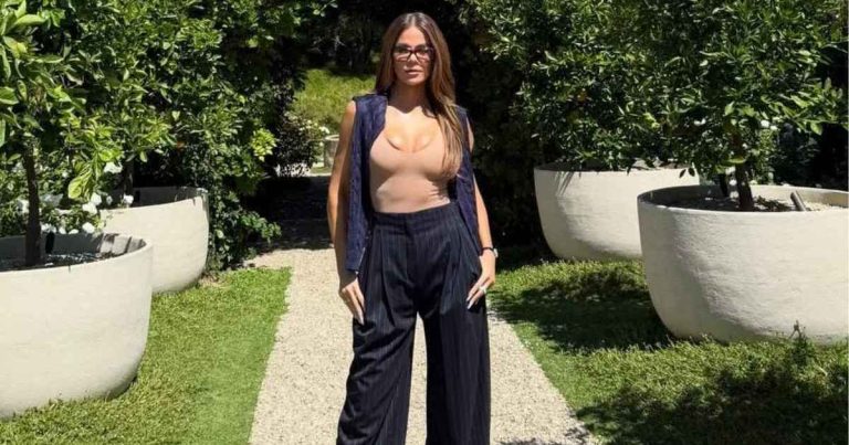 Khloe Kardashian’s Plunging Nude Bodysuit Puts Her Curves Front & Center