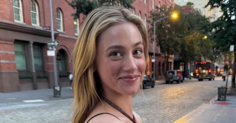 Lili Reinhart’s Vintage Valentino Dress Slips off Her Shoulders for NYT