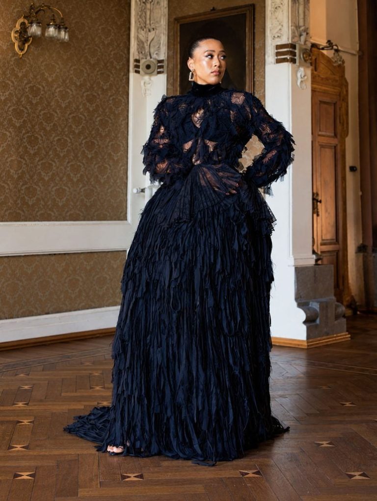 Naomi Osaka Takes a Darker Turn in Roberto Cavalli