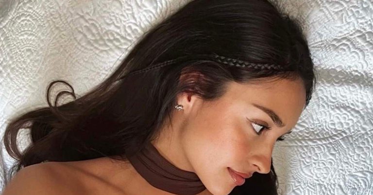 Alexandra Leclerc’s Bra Top Hangs by the Thinnest Strings for Rhode