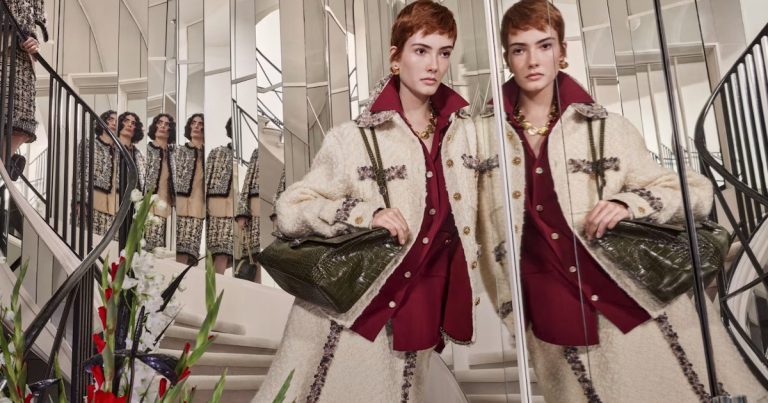 Models Descend Upon 31 Rue Cambon for Matthieu Blazy’s Fall 2026 Chanel Campaign