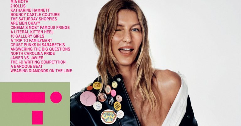 14 Years Later, Gisele Bündchen Makes a Return to the Cover of i-D Magazine