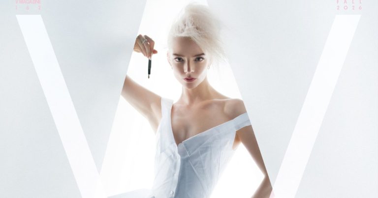 Anya Taylor-Joy Turns Heads in a Gown Made Entirely of Tissue Paper for V Magazine
