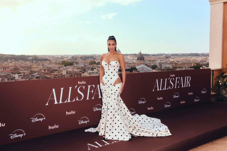 Kim Wore Something Crackers to the Rome All’s Fair Photo-Op