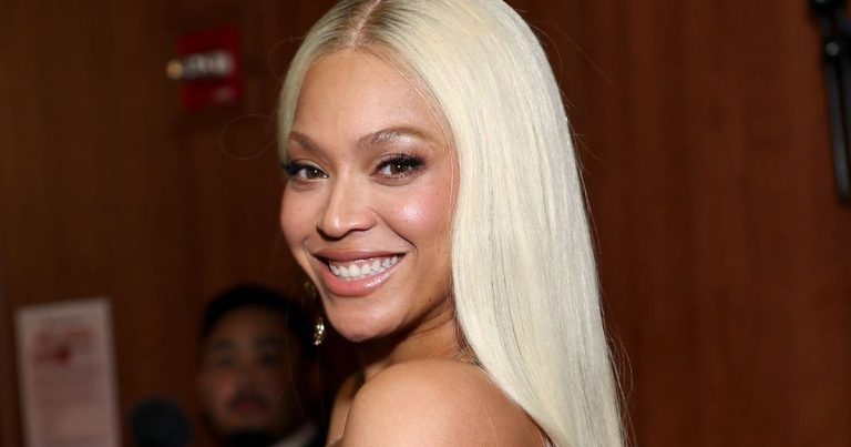 Beyoncé Gets Cheeky in Tiny Plunging Rowen Rose Ruffle Bodysuit