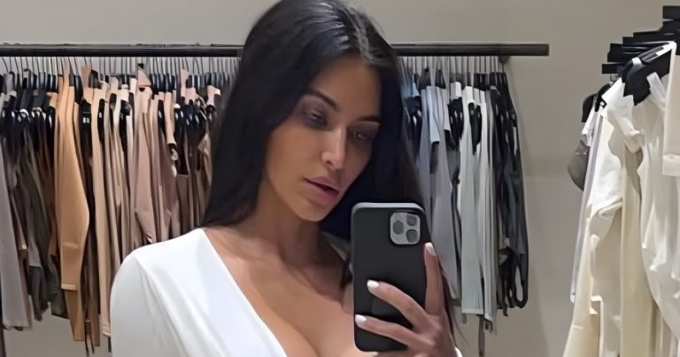 Kim Kardashian’s Sheer Minidress Lets Her Thong Steal the Spotlight