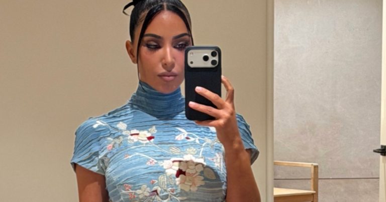 ‘Birthday Girl’ Kim Kardashian Rocks Back-To-Back Plunging Micro Minidresses