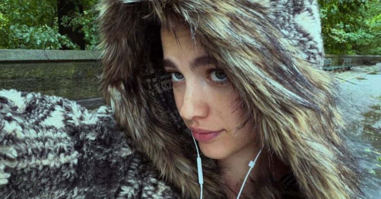 Margaret Qualley’s Chanel Micro Miniskirt Rides High on Her Thighs
