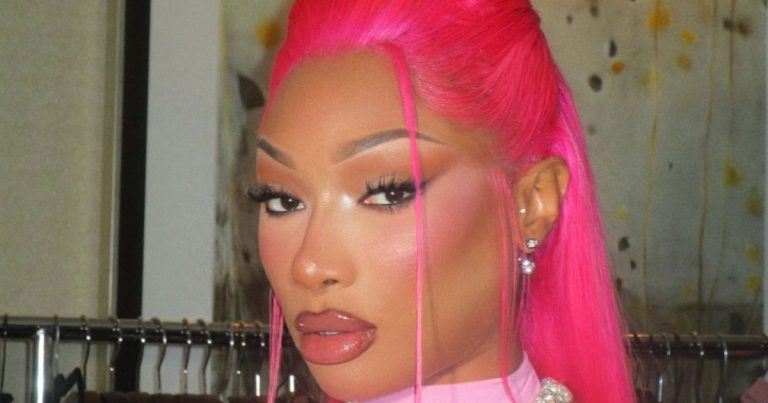 Megan Thee Stallion Becomes a Cat in Tiny Body-Hugging Micro Minidress