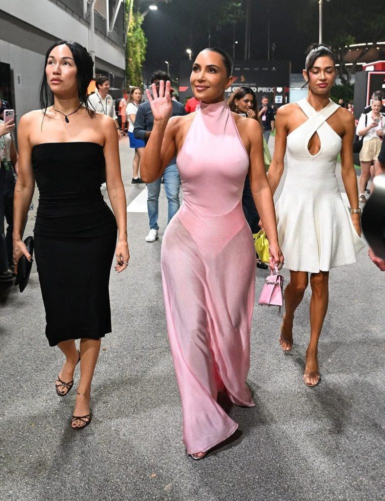 Kim Kardashian Gives a Familiar Alaïa Pink Dress Another Moment
