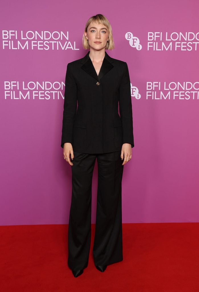 Saoirse Ronan Lets the Tailoring Do the Talking