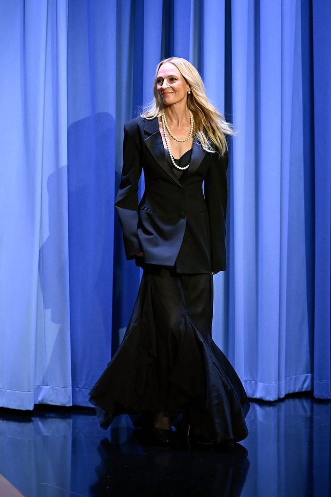 Uma Thurman’s Aje Look Has Me Questioning the Oversized Jacket Trend